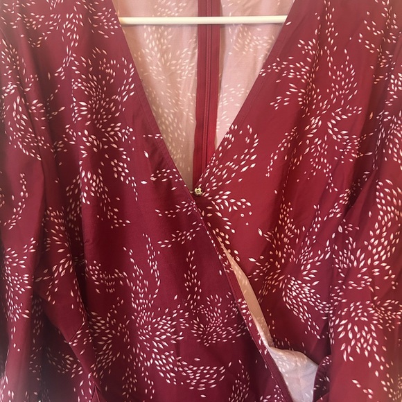 Elegant Maroon Romper - Picture 3 of 11